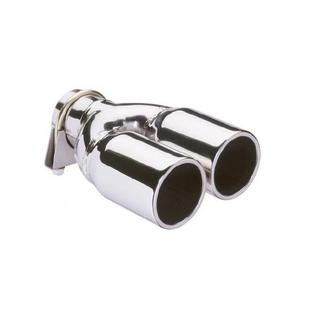 E-TECH Tornado Twin Round Car Exhaust Trim